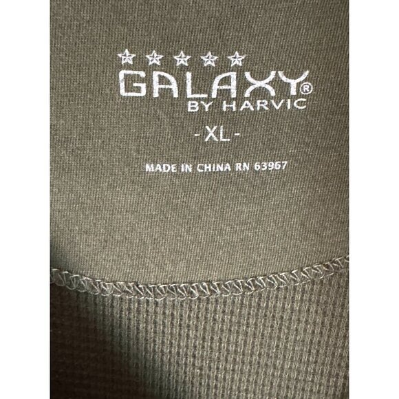 Galaxy By Harvic Men Long Sleeve Pullover Crew Neck Thermal T-shirt Size XL - Picture 5 of 7